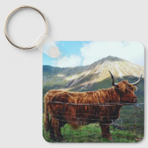 Llavero de Vaca de las Tierras Altas - Recuerdo de
