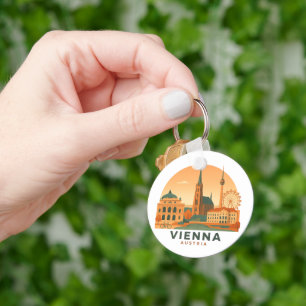Llavero de Viena Vintage Austria – Arte de Viaje R