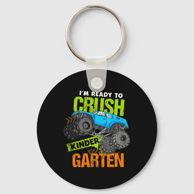 Llavero De vuelta a la escuela estoy listo para aplastar a (Anverso)