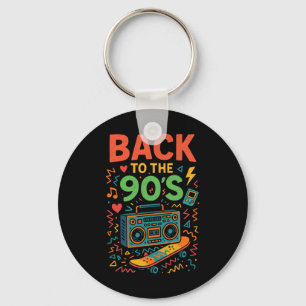 Llavero De vuelta a la vieja escuela retro de los años 90-