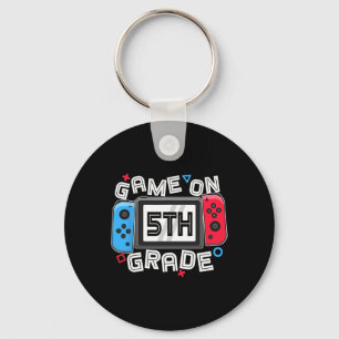 Llavero De Vuelta Al Juego Escolar En 5º Grado Jugador De