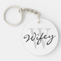 Llavero de WIFEY para casar a la esposa de la