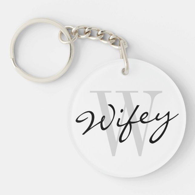 Llavero de WIFEY para casar a la esposa de la (Frente)