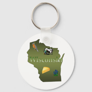 Llavero de Wisconsin