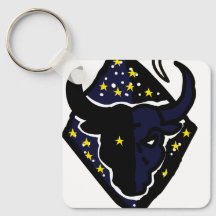Llavero de Zodiaco Toro Minimalista – Animal Moder