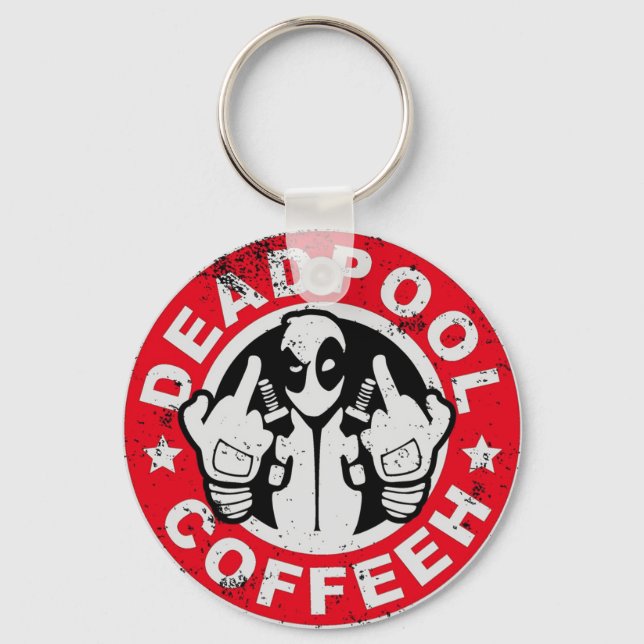 Llavero Deadpool Coffee Logo (Anverso)