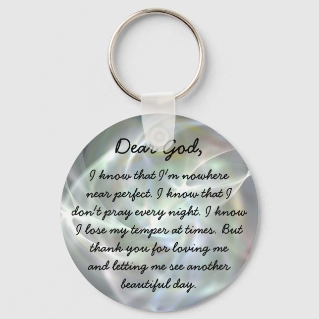 Llavero Dear God christian key chain (Anverso)