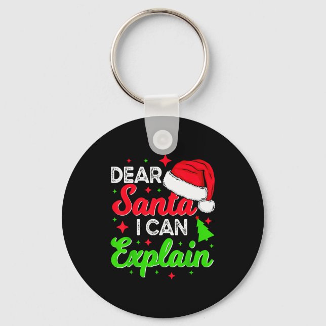 Llavero Dear Santa I Can Explain Funny Christmas Joke Sant (Anverso)