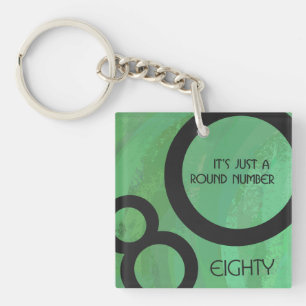 Llavero Década Verde 80 cumpleaños