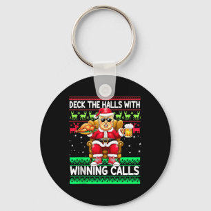Llavero Deck The Halls With Wints Call - Trump Santa Ch