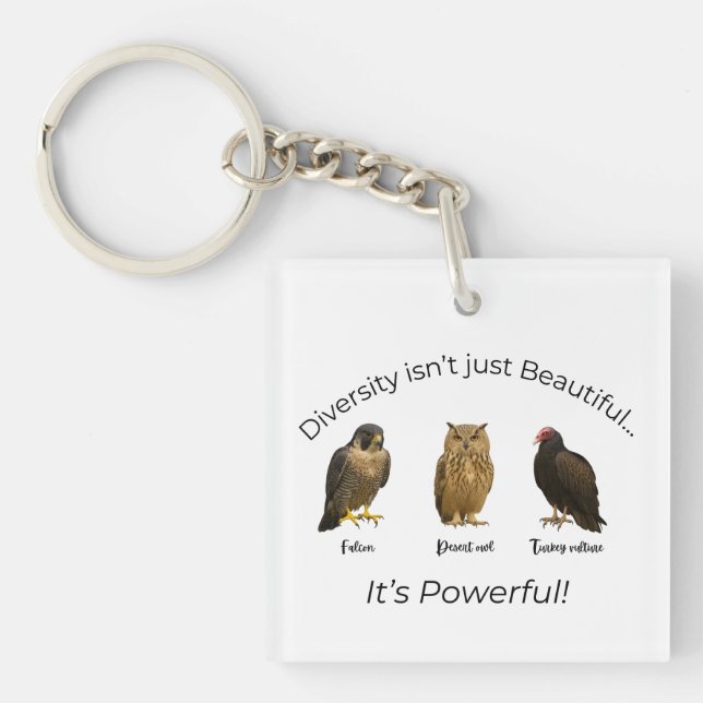 Llavero Declaración audaz de FDT para defender la diversid (Frente)