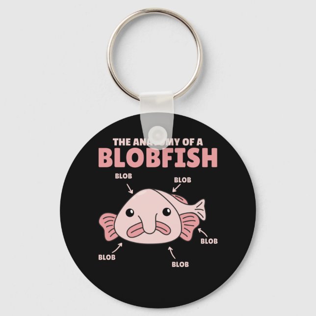 Llavero Declaración De Blobfish Anatomía De Blobfish (Anverso)