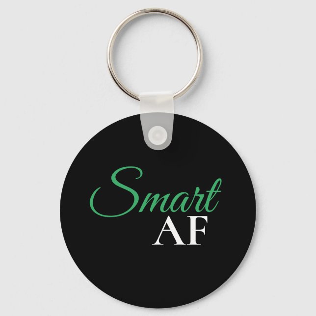 Llavero Declaración de expresión verde Smart AF (Anverso)