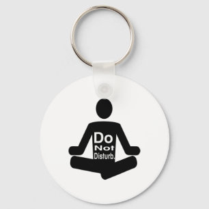 Llavero Declaración Divertida de Meditación de Yoga No Mol
