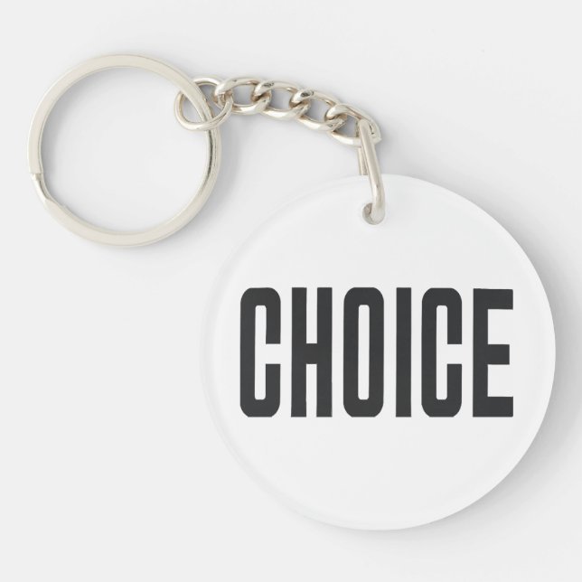 Llavero Declaración política del cuerpo del estilo de CHOI (Frente)