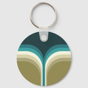 Llavero Decoración de doble arco estilo retro