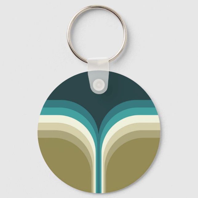 Llavero Decoración de doble arco estilo retro (Anverso)