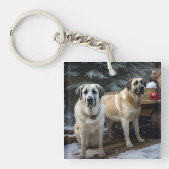 Llavero Decoración de los Navidades del Anatolian Shepherd (Frente)