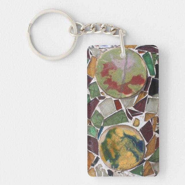 Llavero Decoración de mosaico (Frente)