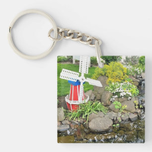 Llavero Decoración del jardín del molino de viento