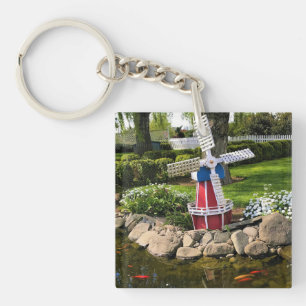 Llavero Decoración del jardín del molino de viento