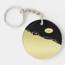 Decoración dorada de lujo sobre fondo dorado y neg