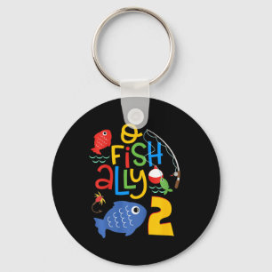 Llavero Decoraciones de cumpleaños para niños O-fish-ally