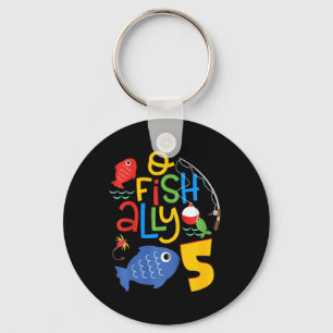 Llavero Decoraciones de cumpleaños para niños O-fish-ally