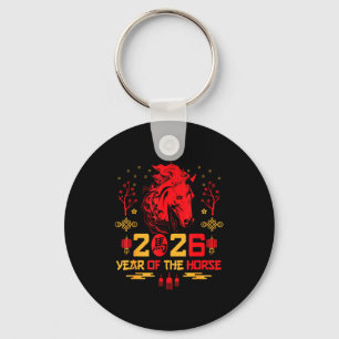 Llavero Decoraciones del Caballo del Zodiaco Chino 2026 Añ