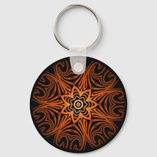 Llavero Decorativo caleidoscopio de dos tonos (Anverso)