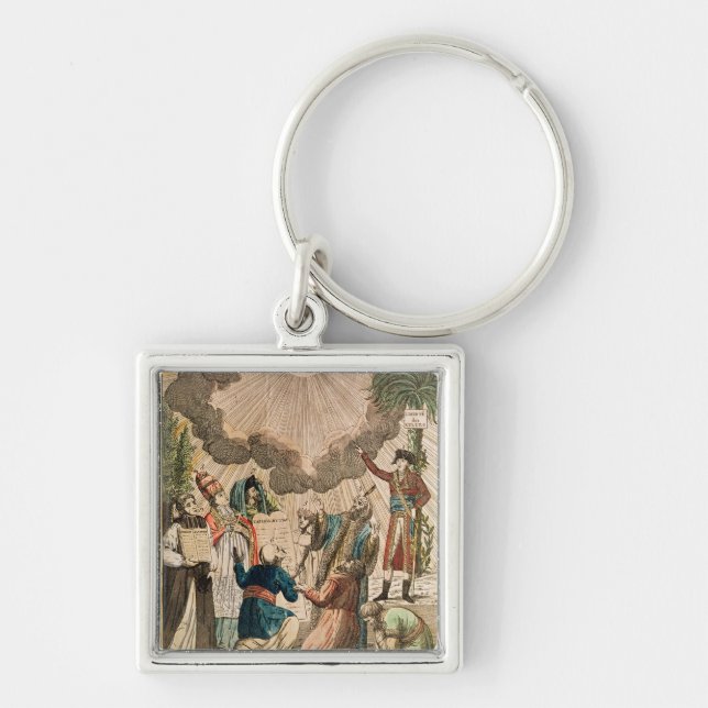 Llavero Decreto que instituye la libertad de culto (Frente)