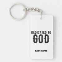 DEDICADO A DIOS PERSONALIZABLE GUAY TEXTO NEGRO