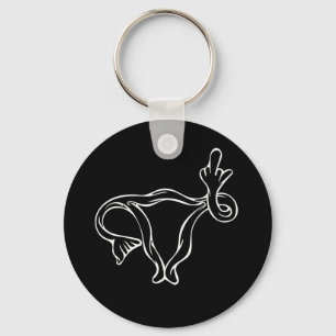 Llavero Dedo medio Uterus Pro-elección