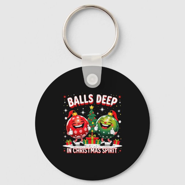 Llavero Deep In Christmas Srit Funny Ornament  (Anverso)