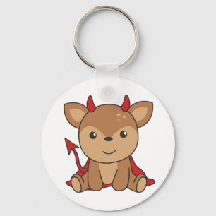 Llavero Deer Halloween Cute Devil Witch Costume Keychain