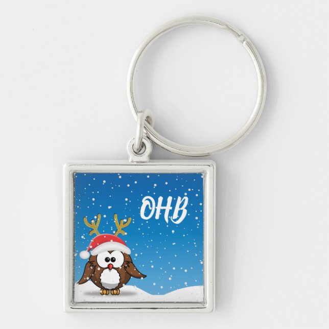 Llavero Deer Santa Owl (Frente)