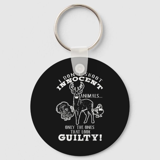Llavero Deer, Turkey, Duck Hunter I Don't Shoot Innocent A (Anverso)