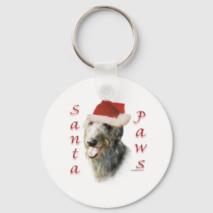 Llavero Deerhound Santa Paws de Escocia
