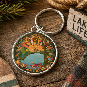 Llavero Deerwood Lake Floral Kayak Colorido