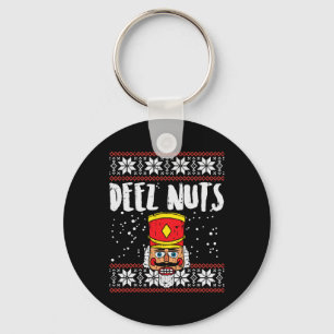 Llavero Deez Nuts Nutcracker Navidades feos regalo de meme