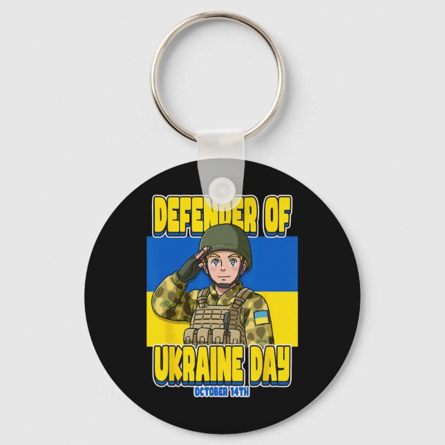 Llavero Defender Of Ukraine Day October 14th  (Anverso)