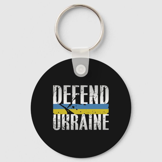 Llavero Defender Ucrania Apoyar Defensa Ucrania Ejército M (Anverso)