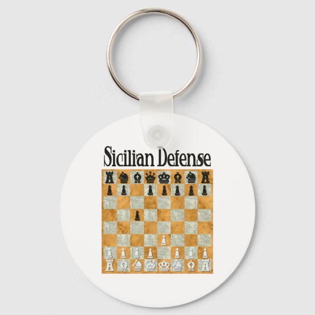 Llavero Defensa siciliana (Anverso)