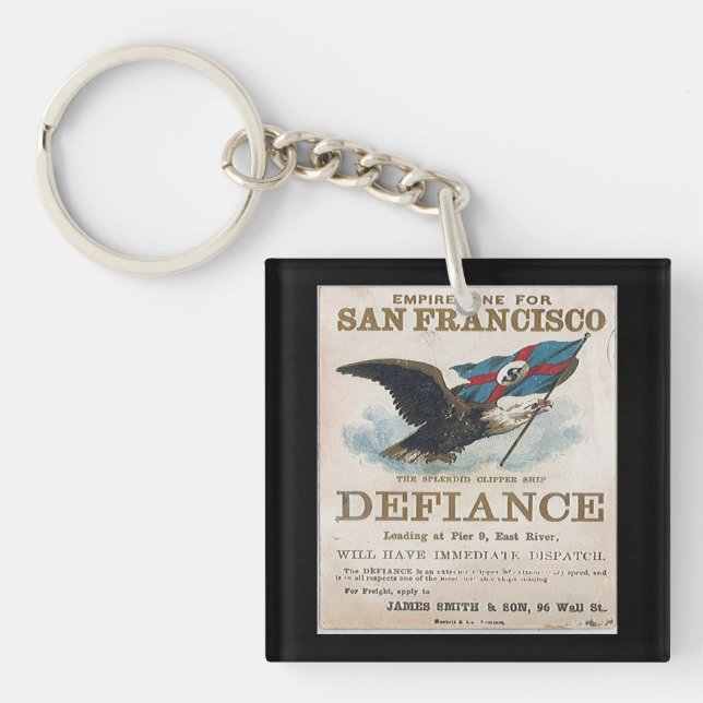Llavero Defiance Clipper Navegando  (Frente)