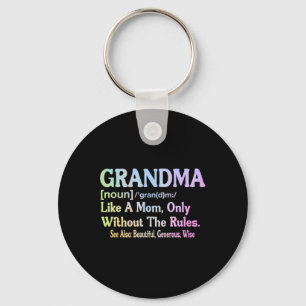 Llavero Definición De Abuela Divertida Para La Abuela Mo