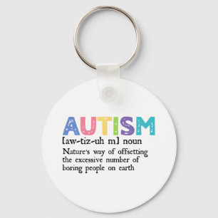 Llavero Definición de autismo Autismo Ayuda de aceptación 