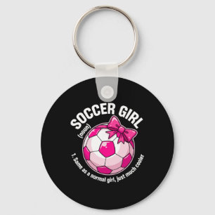 Llavero Definición de Chica de Fútbol