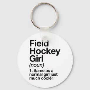 Llavero Definición de chica de hockey sobre hierba diverti