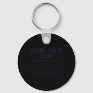 Llavero Definición de Cna de turno nocturno retro certific
