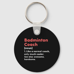 Llavero Definición de Entrenador de Bádminton Regalo Diver